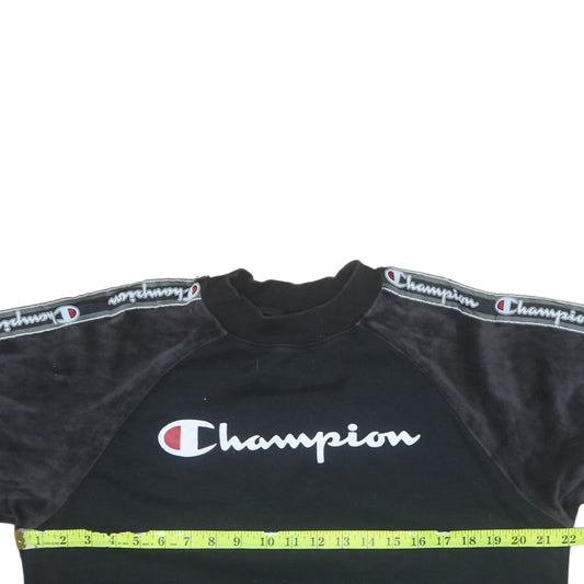 Womens UK Size M Champion Black Pullover Sweatshirt