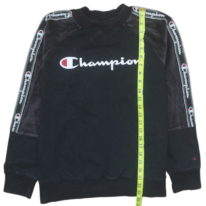 Womens UK Size M Champion Black Pullover Sweatshirt