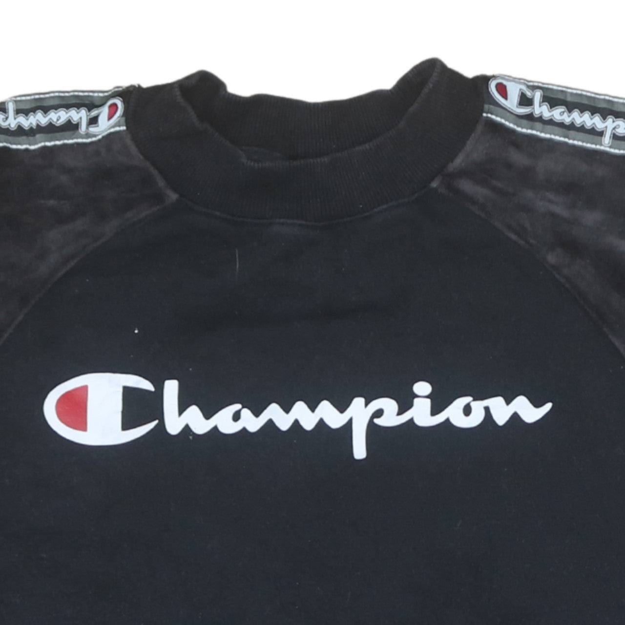 Womens UK Size M Champion Black Pullover Sweatshirt