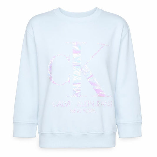 Womens UK Size M Calvin Klein Jeans White Pullover Sweatshirt
