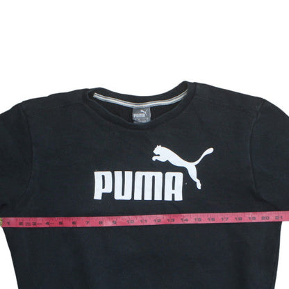 Mens UK Size S PUMA Black Pullover Sweatshirt