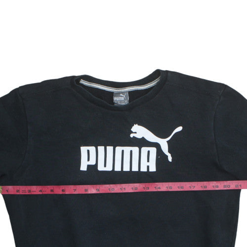 Mens UK Size S PUMA Black Pullover Sweatshirt