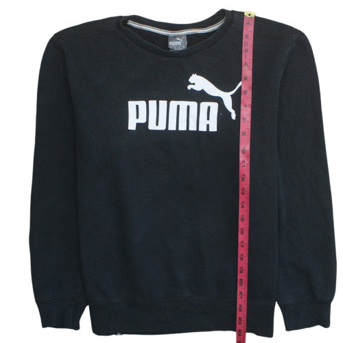 Mens UK Size S PUMA Black Pullover Sweatshirt