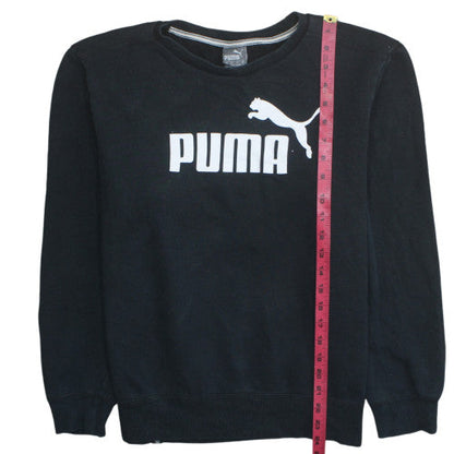 Mens UK Size S PUMA Black Pullover Sweatshirt