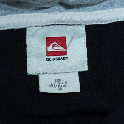 Womens UK Size 14 Quiksilver Black Full Zip Hoodie