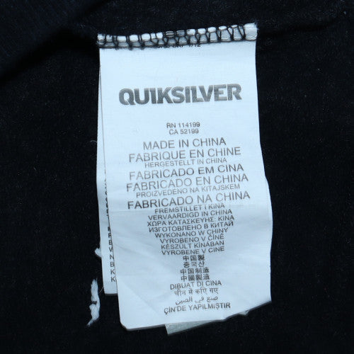 Womens UK Size 14 Quiksilver Black Full Zip Hoodie