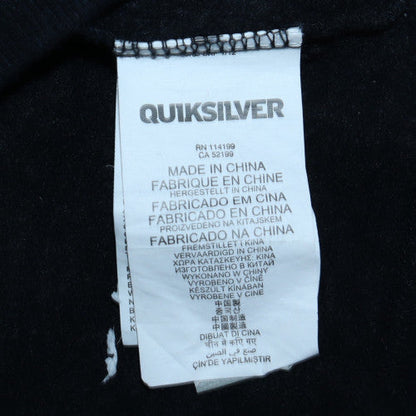 Womens UK Size 14 Quiksilver Black Full Zip Hoodie