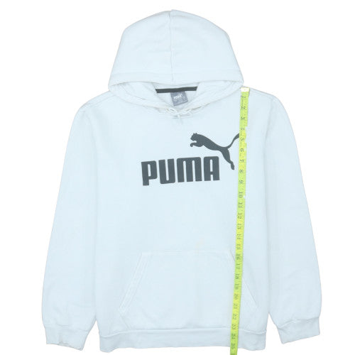 Mens UK Size L PUMA White Pullover Hoodie
