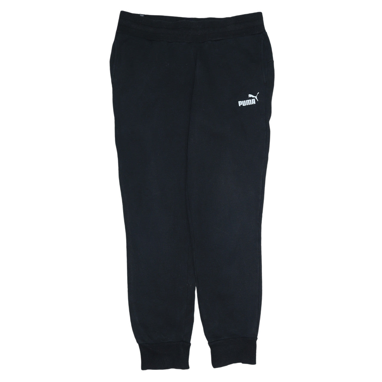 Womens UK Size 12 PUMA Regular Fit Jogger Black Trousers