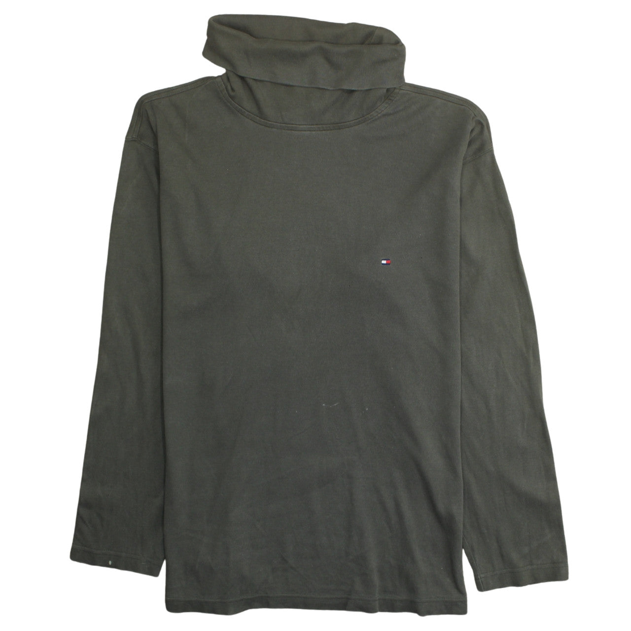 Mens UK Size L Tommy Hilfiger Green Pullover Sweatshirt