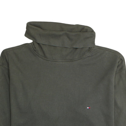 Mens UK Size L Tommy Hilfiger Green Pullover Sweatshirt