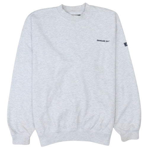 Mens UK Size L Reebok Grey Pullover Sweatshirt