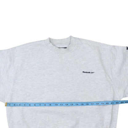 Mens UK Size L Reebok Grey Pullover Sweatshirt