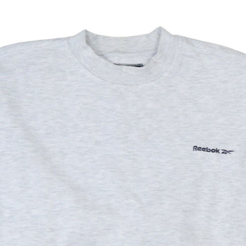 Mens UK Size L Reebok Grey Pullover Sweatshirt
