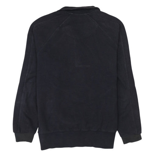 Mens UK Size M Armani Jeans Black Henley Sweatshirt