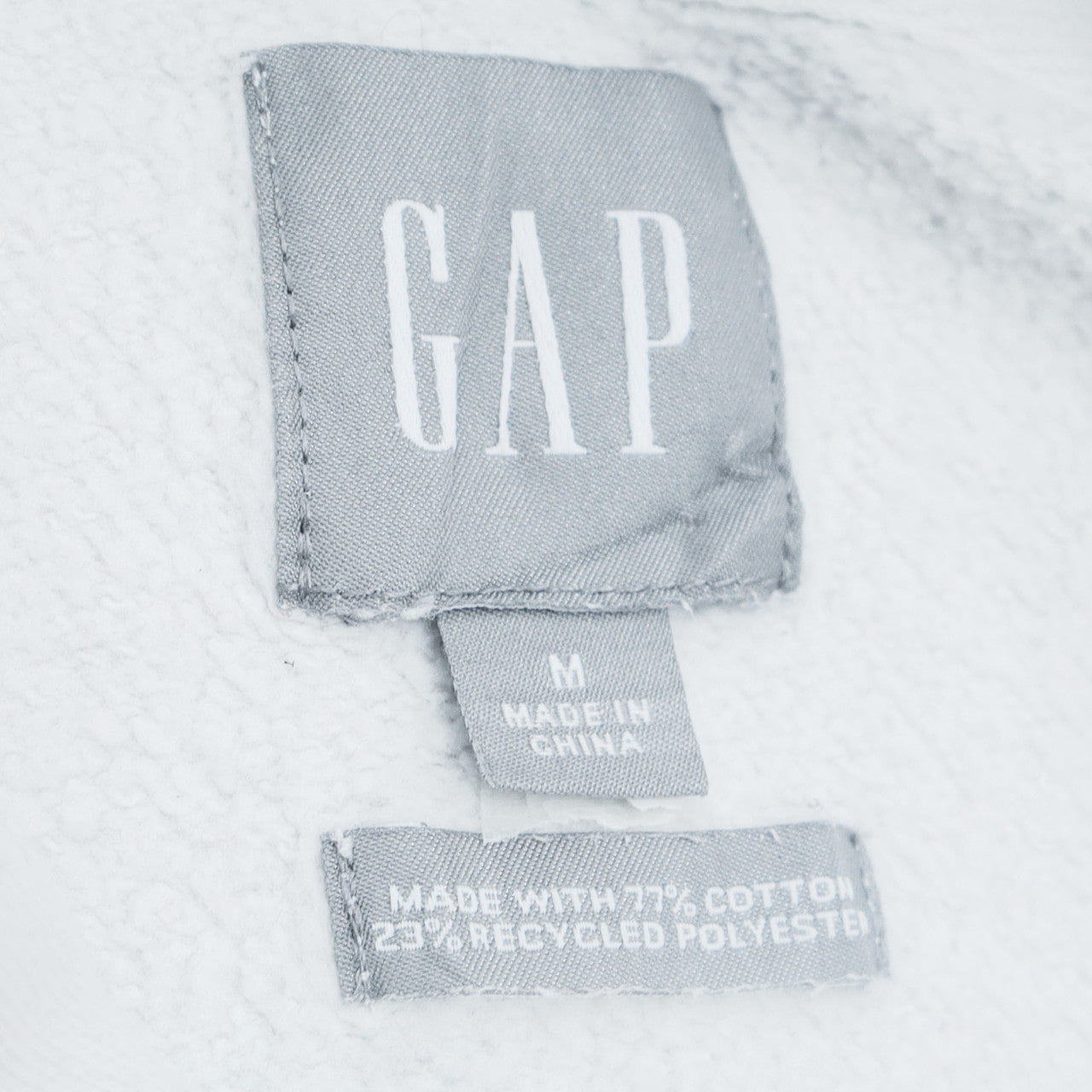 Mens UK Size M Gap White Pullover Hoodie