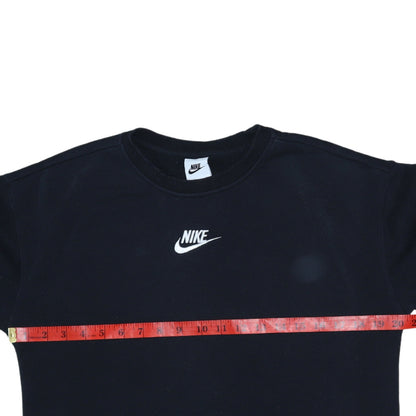Nike Boys Black Crew Neck Pullover Sweatshirt 146cm