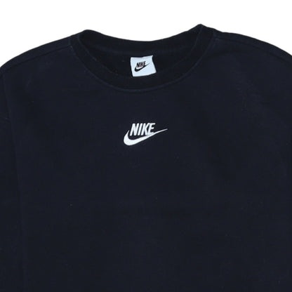 Nike Boys Black Crew Neck Pullover Sweatshirt 146cm