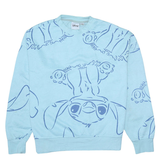 Womens UK Size 10 Disney Blue Pullover Sweatshirt