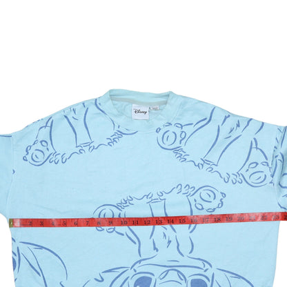 Womens UK Size 10 Disney Blue Pullover Sweatshirt