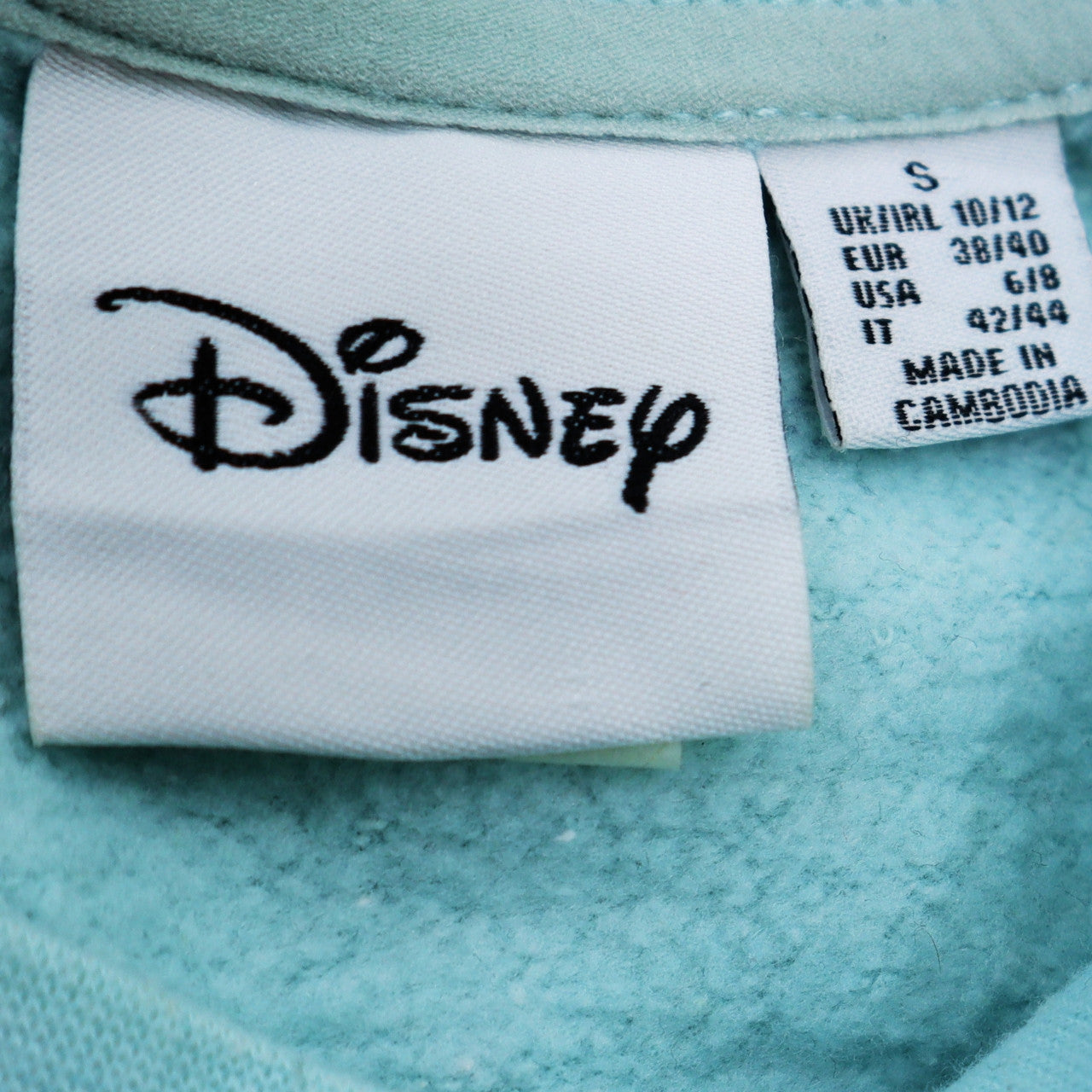 Womens UK Size 10 Disney Blue Pullover Sweatshirt