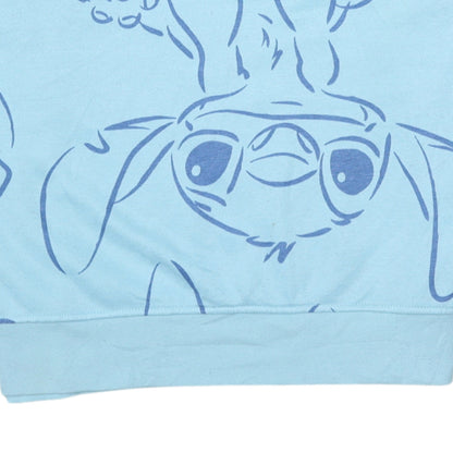 Womens UK Size 10 Disney Blue Pullover Sweatshirt