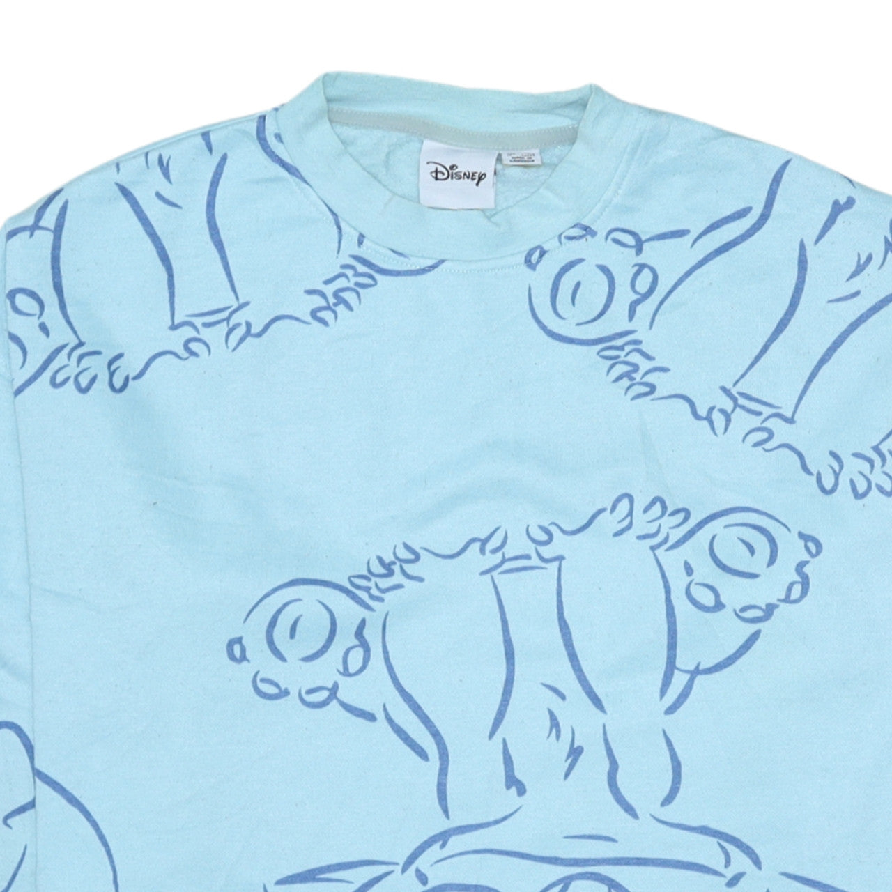 Womens UK Size 10 Disney Blue Pullover Sweatshirt