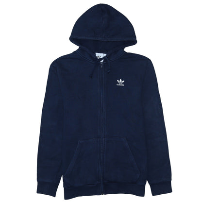 Mens UK Size M adidas Blue Full Zip Hoodie