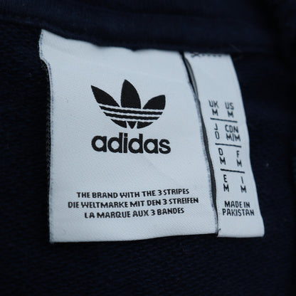 Mens UK Size M adidas Blue Full Zip Hoodie