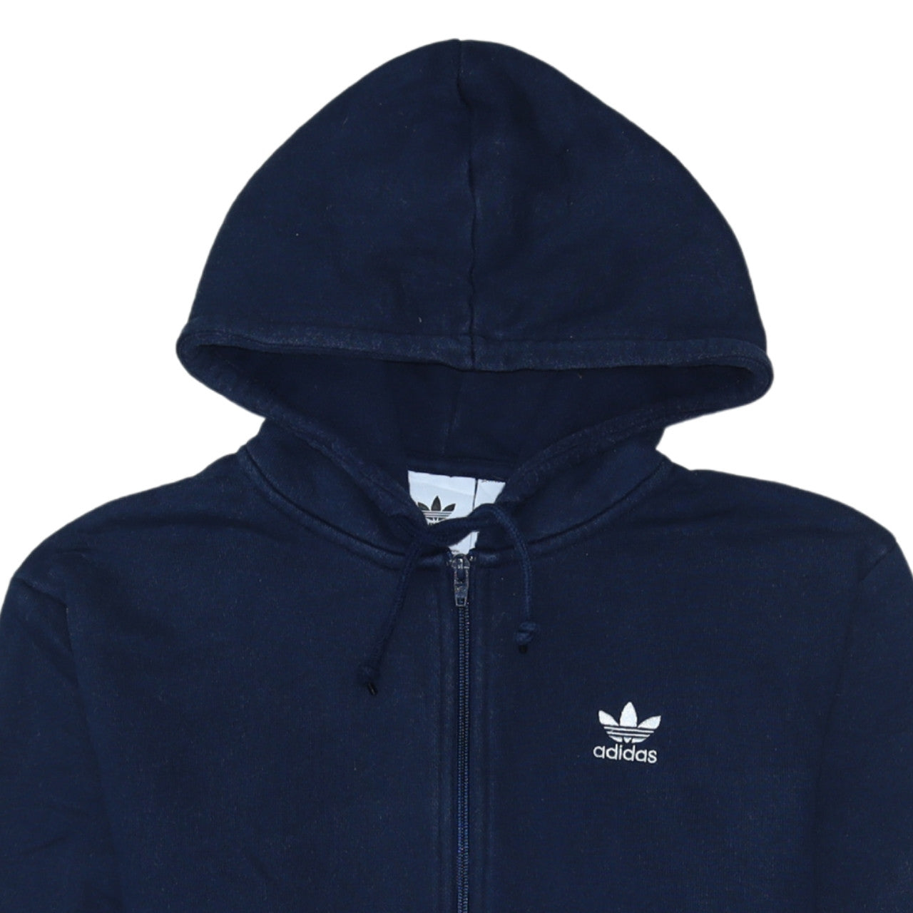 Mens UK Size M adidas Blue Full Zip Hoodie
