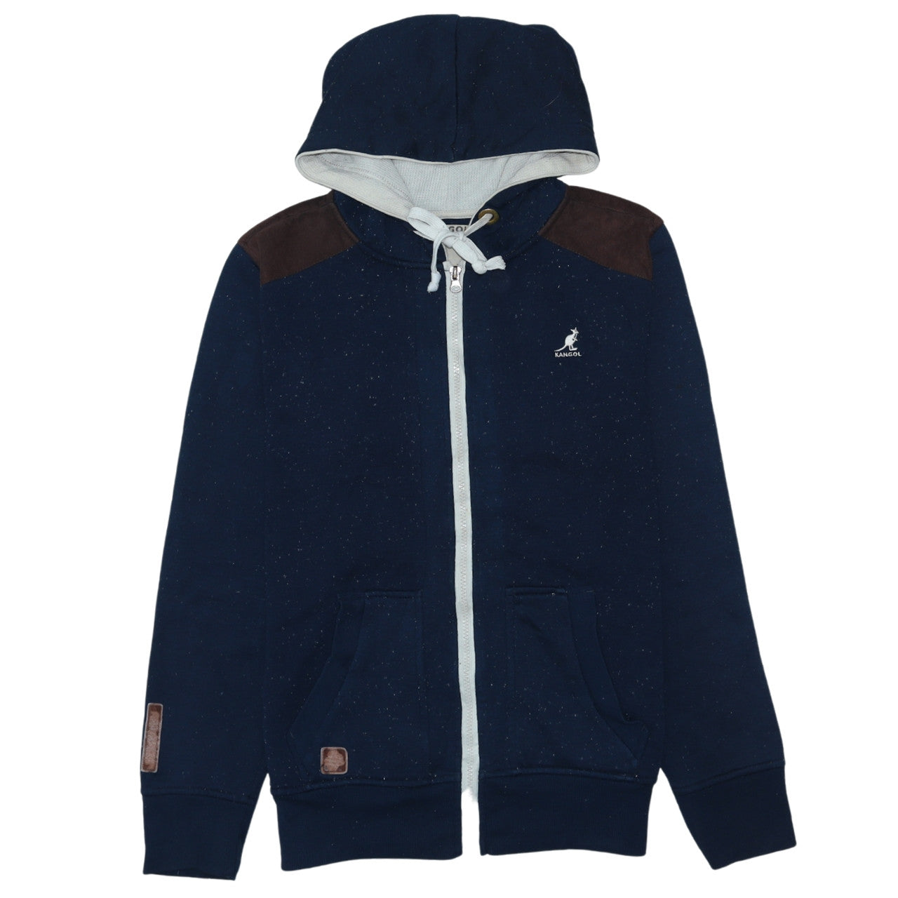 Mens UK Size S Kangol Blue Full Zip Hoodie