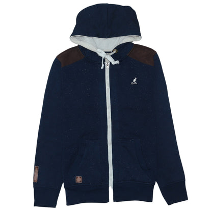 Mens UK Size S Kangol Blue Full Zip Hoodie