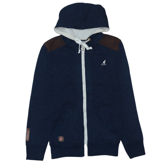 Mens UK Size S Kangol Blue Full Zip Hoodie