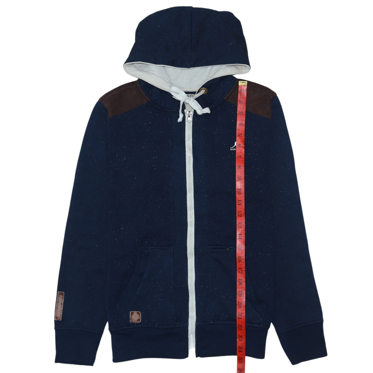 Mens UK Size S Kangol Blue Full Zip Hoodie