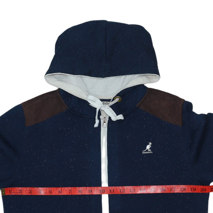Mens UK Size S Kangol Blue Full Zip Hoodie