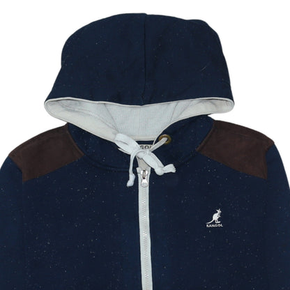 Mens UK Size S Kangol Blue Full Zip Hoodie