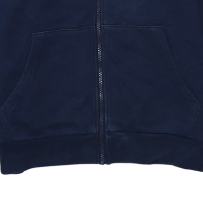 Mens UK Size S Converse Blue Full Zip Hoodie