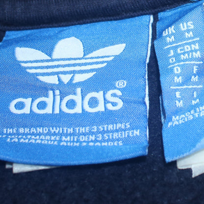 Mens UK Size M adidas Blue Full Zip Hoodie