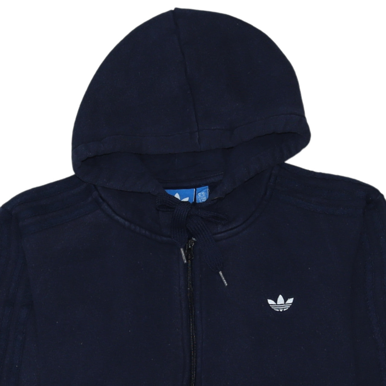 Mens UK Size M adidas Blue Full Zip Hoodie