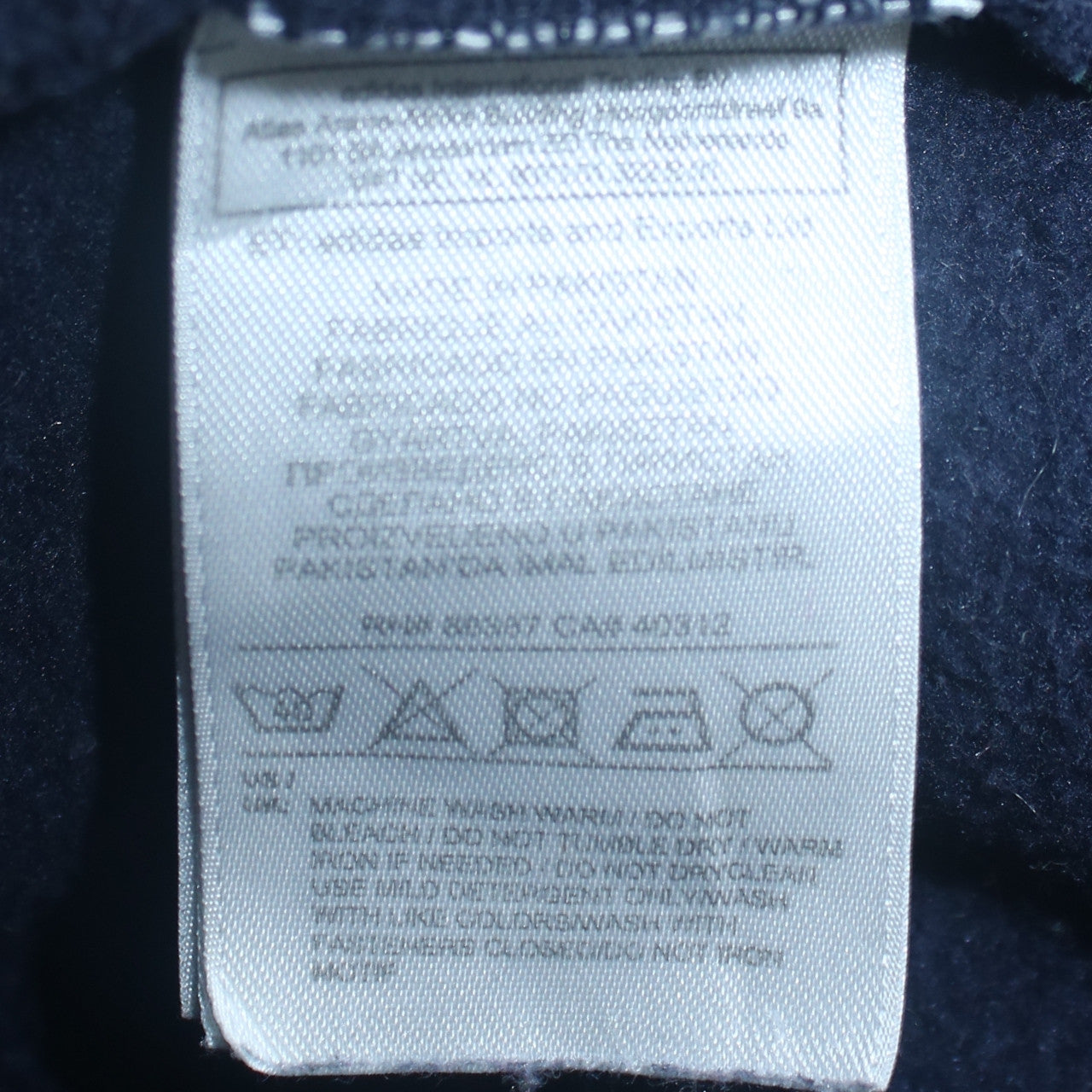 Mens UK Size M adidas Blue Full Zip Hoodie