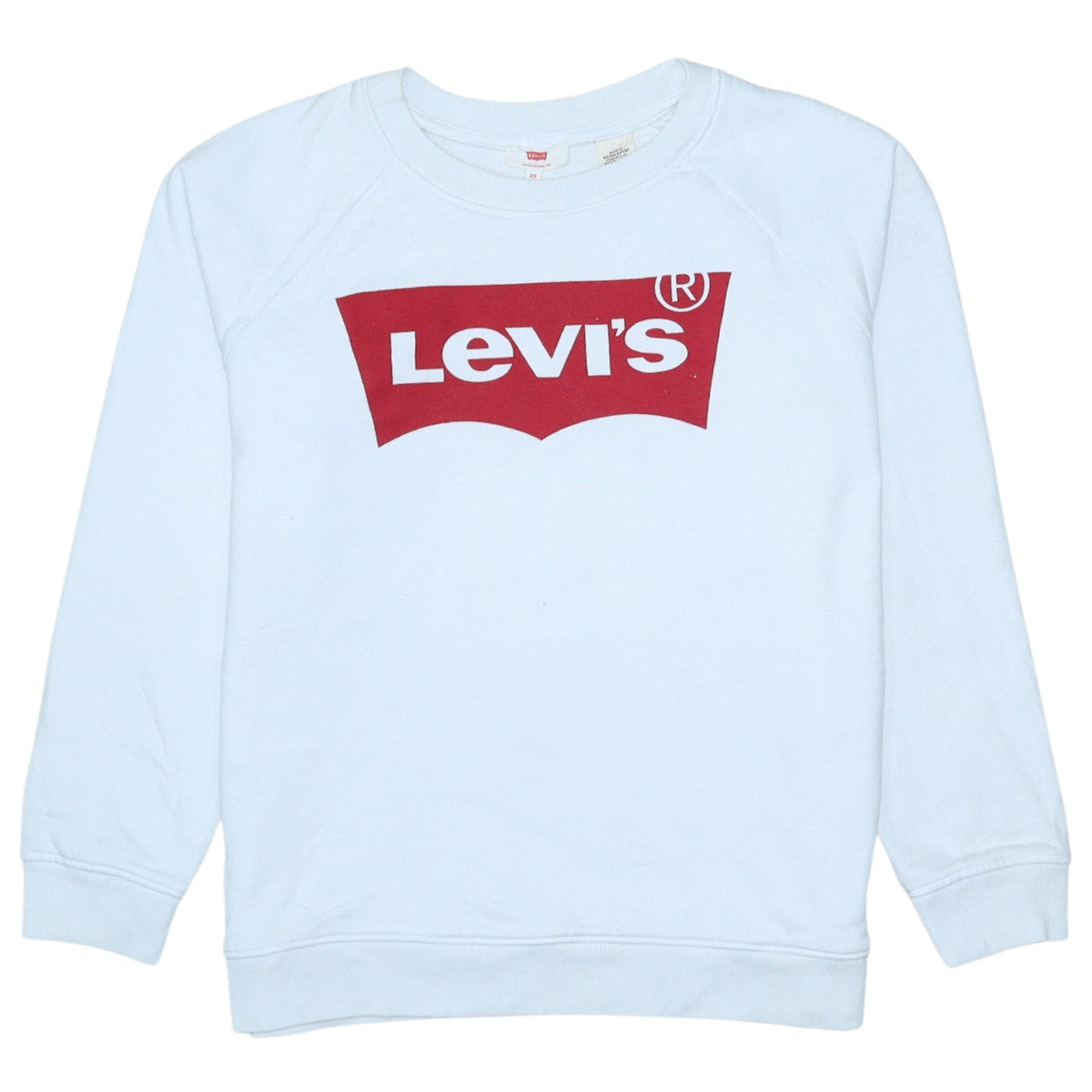 Mens UK Size XS Levi's White Pullover Sweatshirt