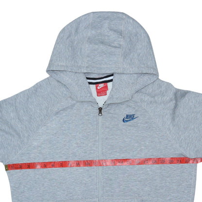 Mens UK Size L Nike Grey Full Zip Hoodie