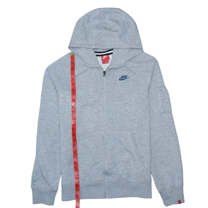Mens UK Size L Nike Grey Full Zip Hoodie