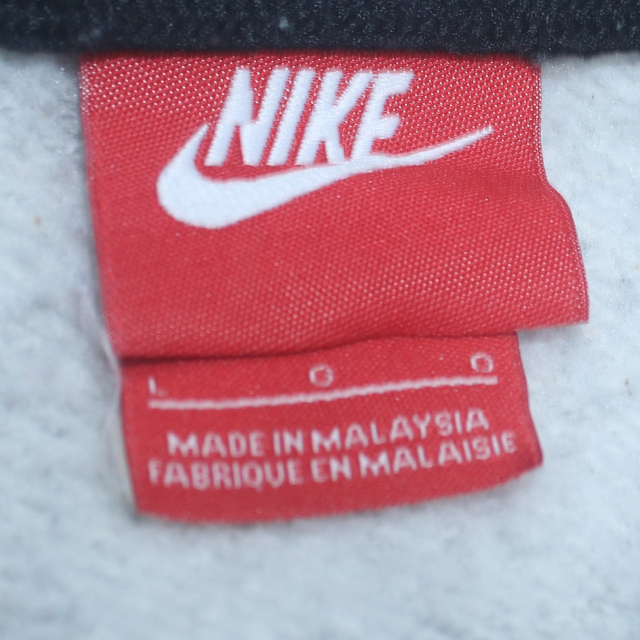 Mens UK Size L Nike Grey Full Zip Hoodie