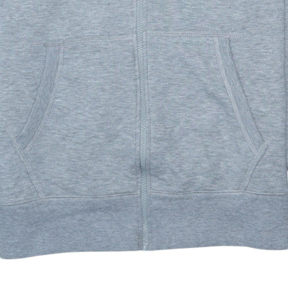 Mens UK Size L Nike Grey Full Zip Hoodie