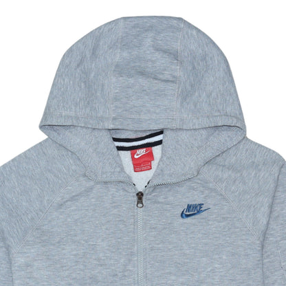 Mens UK Size L Nike Grey Full Zip Hoodie