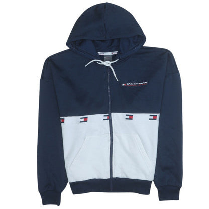 Mens UK Size S Tommy Hilfiger Blue Full Zip Hoodie