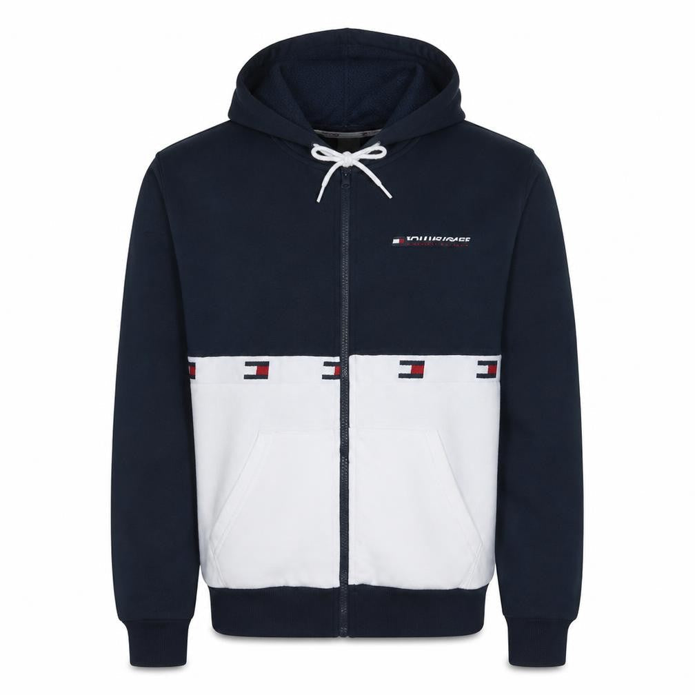 Mens UK Size S Tommy Hilfiger Blue Full Zip Hoodie