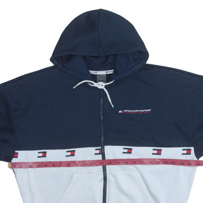 Mens UK Size S Tommy Hilfiger Blue Full Zip Hoodie