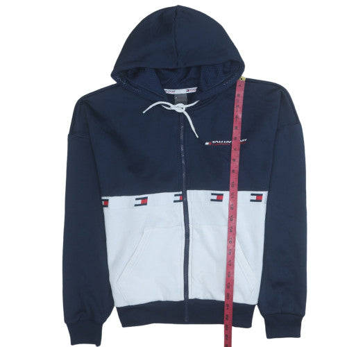 Mens UK Size S Tommy Hilfiger Blue Full Zip Hoodie